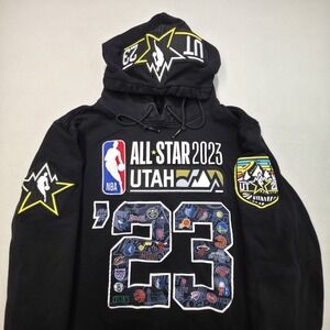 Pro‎ Standard NBA All-Star 2023 Utah Hoodie Sweatshirt Mens M Basketball Black